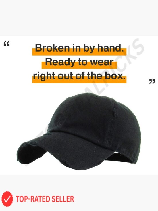 Vintage Washed Distressed Cotton Dad Hat Baseball Cap Adjustable Unisex Style main image 4
